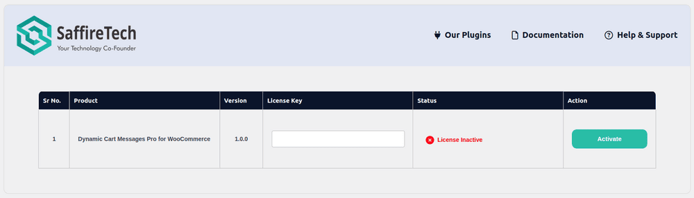 License Activation