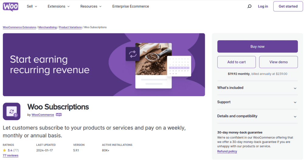 Woo Subscriptions