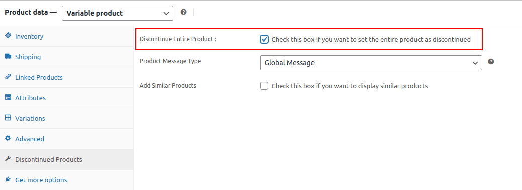 Variable Product
